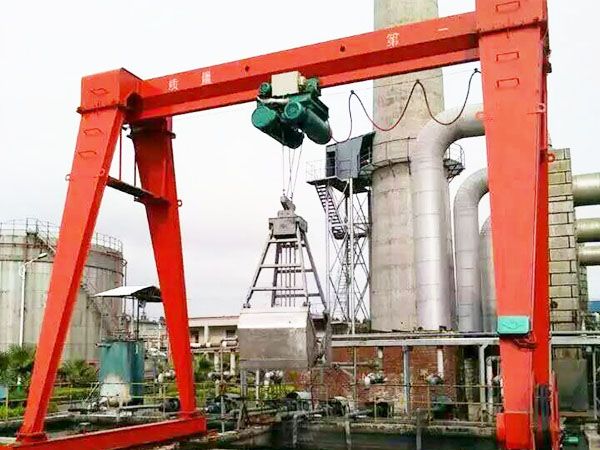 Grab bucket series crane project